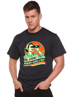 Funny Retro Woman Unisex Bamboo/Cotton Graphic T-Shirt Spun Bamboo