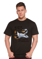 Whatever Life Throws at You Funny Unisex Bamboo/Cotton Graphic T-Shirt Spun Bamboo
