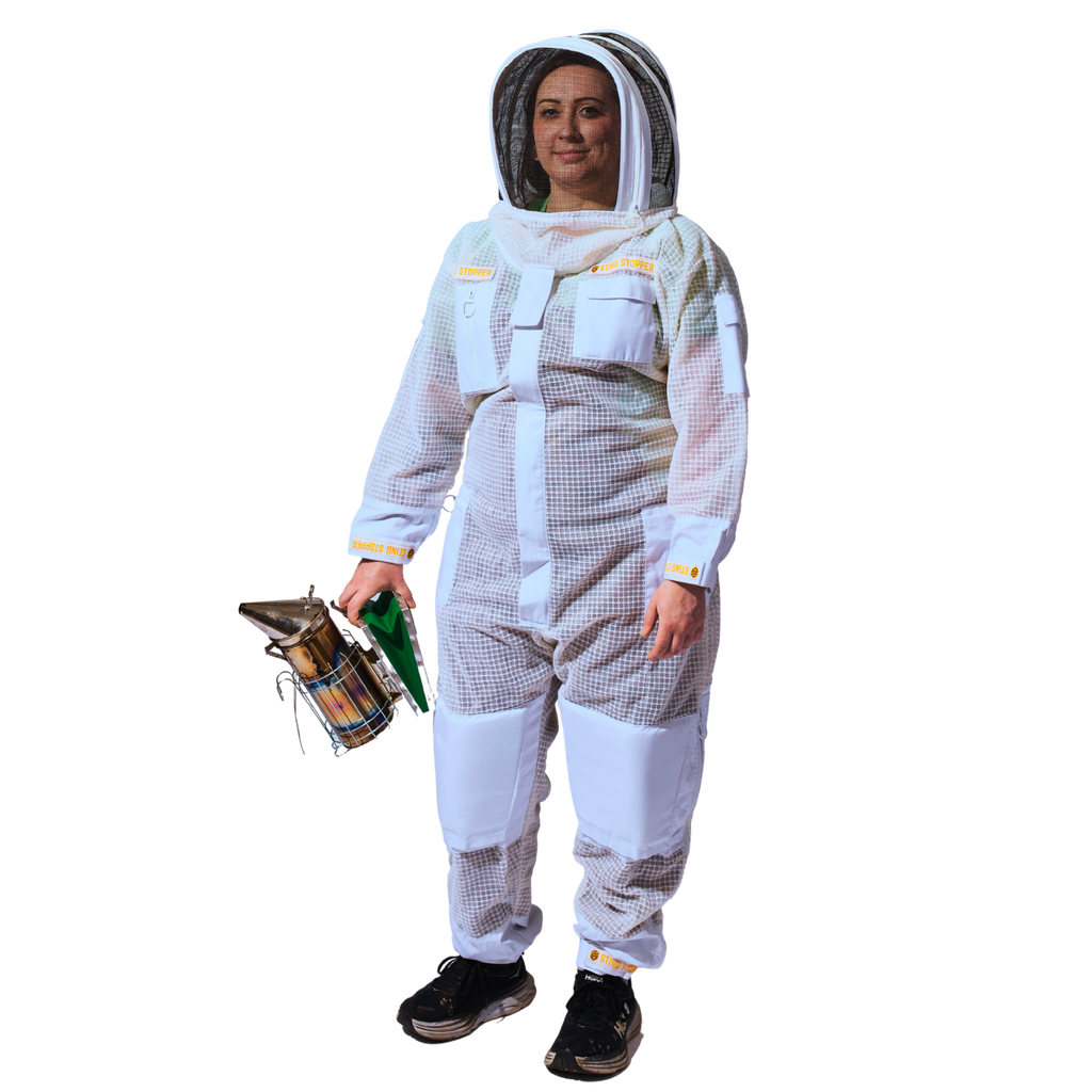 Professional Triple Layer Ventilated Full Beekeeping Suit Sting Stopper