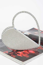 Heart Shape Rhinestone Handle Iconic Clutch Hailey Brook Designs