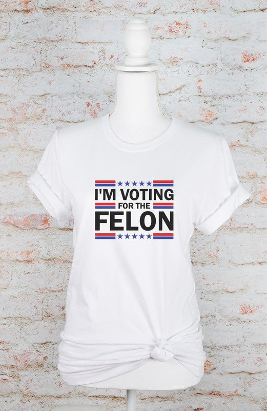 I'm Voting for the Felon Softstyle Plus Size Tee