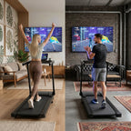 DeerRun All-New 2026 A1 Pro Move+ Smart Foldable Treadmill with 6% Incline & NFC | 350 lbs, 10 mph, Black DeerRun®