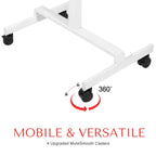 DeerRun® Adjustable Standing Desk - 31.5''L *18.9''W Large Rolling Laptop Desk for Treadmills DeerRun®