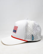 Perforated Rope Hat - USA Pins and Aces