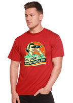 Funny Retro Woman Unisex Bamboo/Cotton Graphic T-Shirt Spun Bamboo