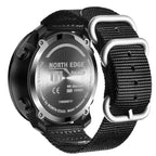 NORTH EDGE Men's sport Digital watch Hours Running Swimming Military Army watches Altimeter Barometer Compass waterproof 50m Fury Fits