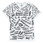 Emotions - Performance Compression T-Shirt - White Bigger Than Basketball