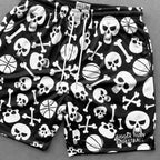 Buckets & Bones - Shorts - Black Bigger Than Basketball