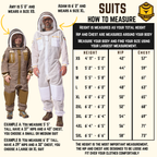 Professional Triple Layer Ventilated Full Beekeeping Suit Sting Stopper