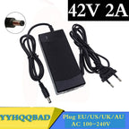 36V 2A battery charger Output 42V 2A Charger Input 100-240 VAC Lithium Li-ion Li-poly Charger For 10Series 36V Battery Fury Fits