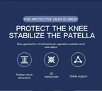 1 Piece Knee Patellar Tendon Knee Support Strape Brace Adjustable Shock Absorption Compression Knee Pad Sleeve for Basketball Fury Fits