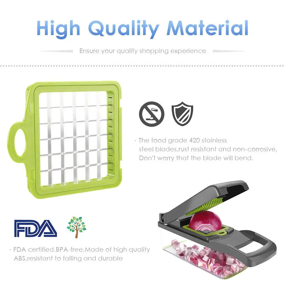 Vegetable Chopper Multifunctional Grater Cutter Kitchen Accessories Manual Fruit Slicer Potatos Shredders Cheese Onions Slicers Fury Fits