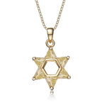 TD Collette Z Fashion Pendant Necklace Sterling Silver with Gold Overlay and Cubic Zirconia Clear Stone Fury Fits