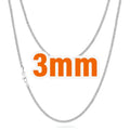 USA Local Fast Shipping 14K Gold Plated Curb Cuban Link Chain 3mm Women Stainless Steel Waterproof Jewelry Men Miami Necklace Fury Fits
