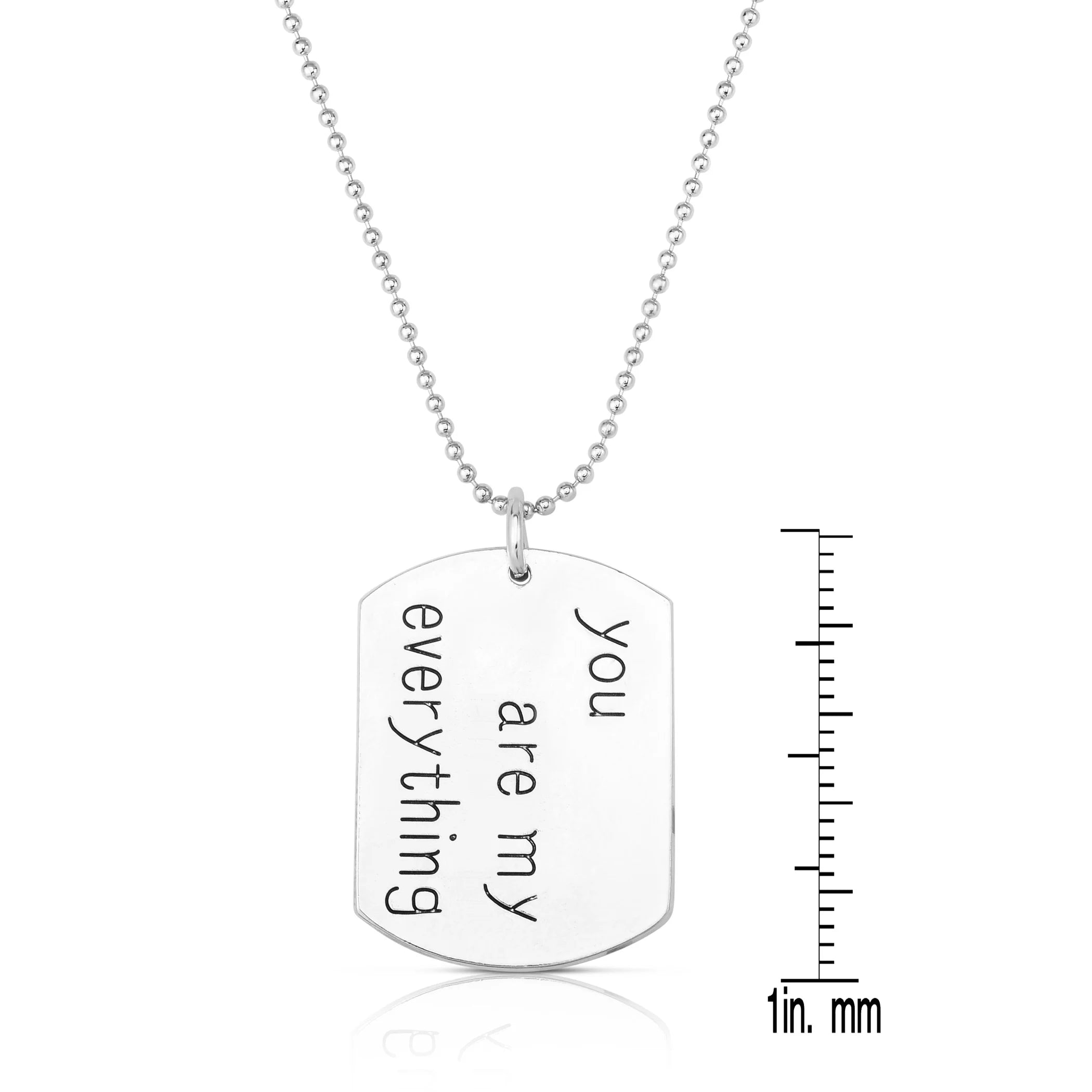 TD Collette Z Dog Tag Stylish Fashion Necklace with Durable Pendants & Charms Fury Fits
