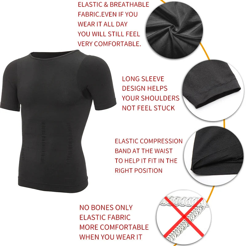 Men Slimming Body Shaper Belly Control Shapewear Man Shapers Modeling Underwear Waist Trainer Corrective Posture Vest Corset Fury Fits