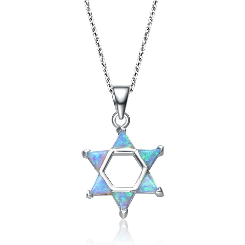 TD Collette Z Sterling Silver Fashion Pendant Necklace with White and Blue Cubic Zirconia Fury Fits
