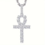 USA Iced Out Cross Pendant Men Religious Jewelry Women Christian Crucifix Gifts 14K Gold Plated Cubic Zirconia Jesus Necklace Fury Fits