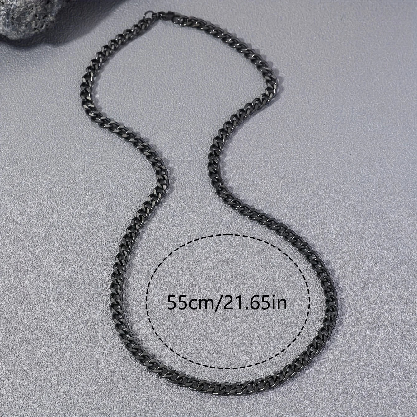 1Pc Men's Punk Stainless Steel Peach Snake Chain Necklace Gift for Birthday & Anniversary Fury Fits