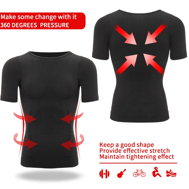 Men Slimming Body Shaper Belly Control Shapewear Man Shapers Modeling Underwear Waist Trainer Corrective Posture Vest Corset Fury Fits