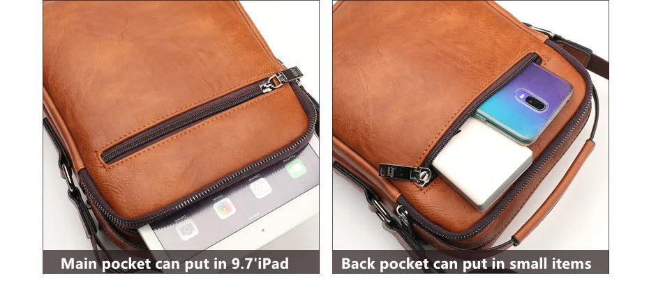 JEEP BULUO Multi-function Business Handbags Men New Man's Shoulder Bag Large Capacity Leather Messenger Bag Crossbody Big Brand Fury Fits