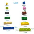 600pcs DIY Building Blocks Thin Figures Bricks Lamp 12Colors Educational Creative Size Compatible With 4037 Toys for Children Fury Fits