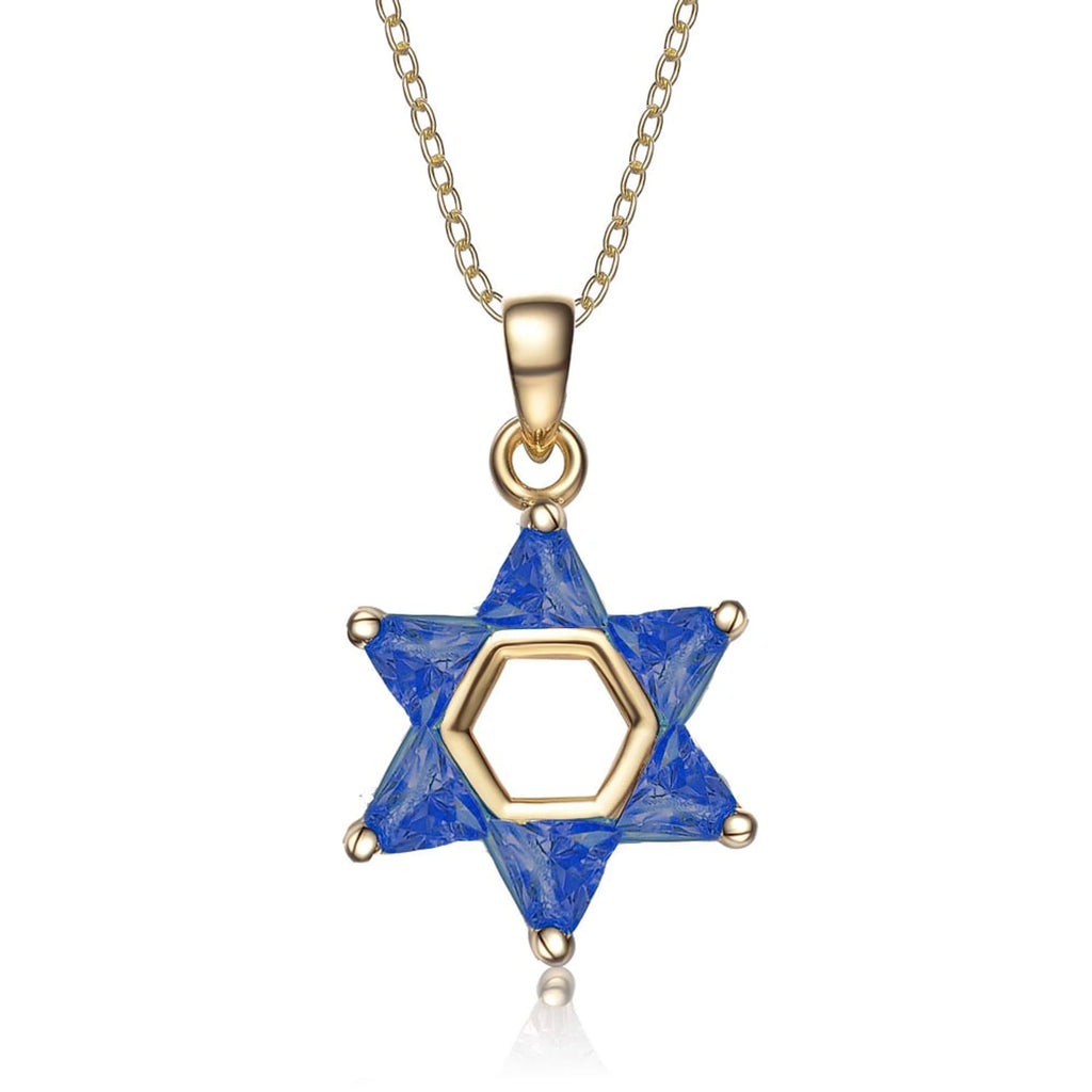 TD Collette Z Fashion Pendant Necklace Sterling Silver with Gold Overlay and Cubic Zirconia Clear Stone Fury Fits