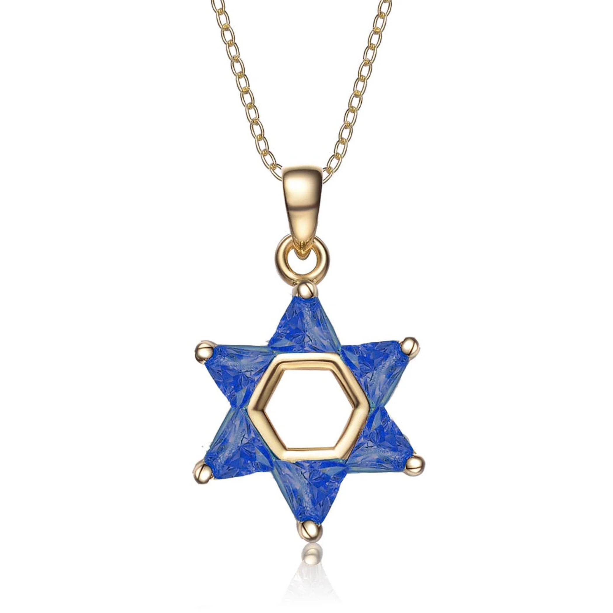 TD Collette Z Fashion Pendant Necklace Sterling Silver with Gold Overlay and Cubic Zirconia Clear Stone Fury Fits