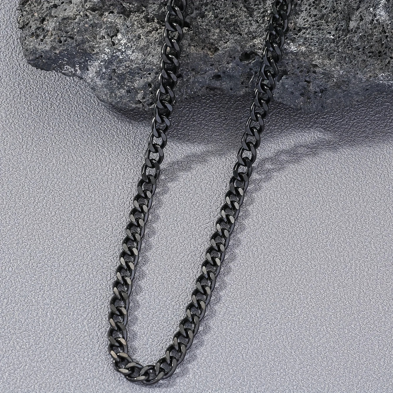 1Pc Men's Punk Stainless Steel Peach Snake Chain Necklace Gift for Birthday & Anniversary Fury Fits