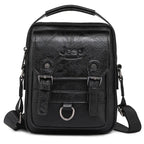 JEEP BULUO Multi-function Business Handbags Men New Man's Shoulder Bag Large Capacity Leather Messenger Bag Crossbody Big Brand Fury Fits