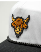 Heritage Rope Hat - Highland Cow - Domino Pins and Aces