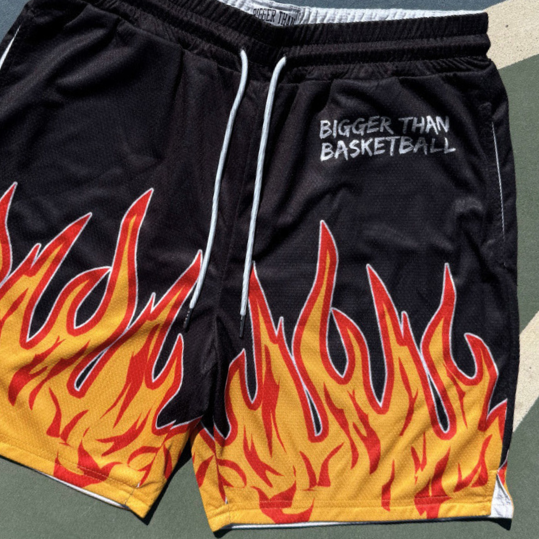 Flame - Shorts - Black