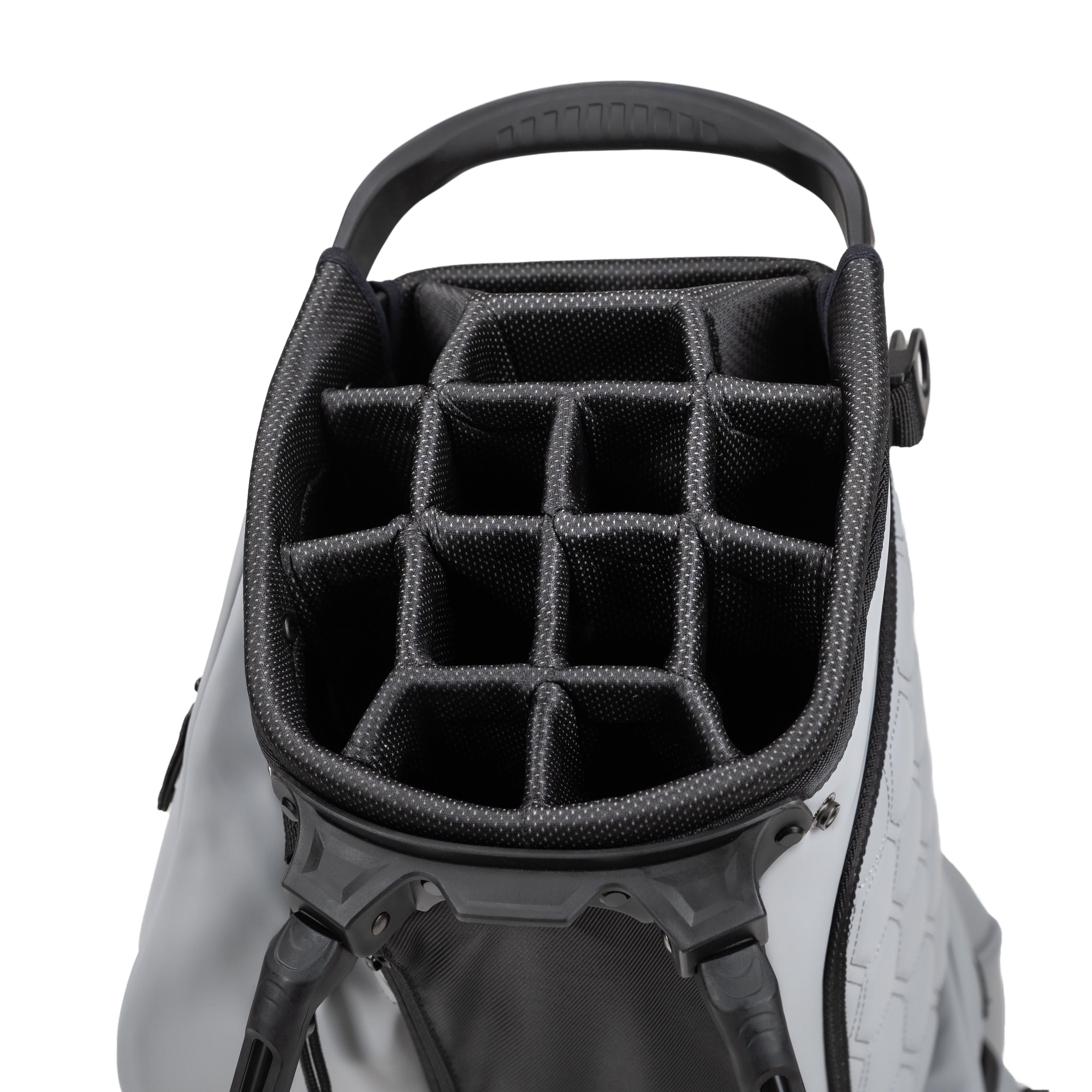 LUX 9.5" 14-Way Hybrid Stand Bag: Fossil (Gray)