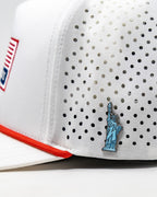 Perforated Rope Hat - USA Pins and Aces