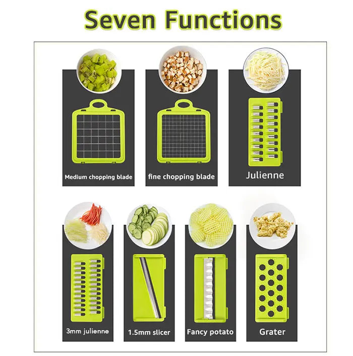 Vegetable Chopper Multifunctional Grater Cutter Kitchen Accessories Manual Fruit Slicer Potatos Shredders Cheese Onions Slicers Fury Fits
