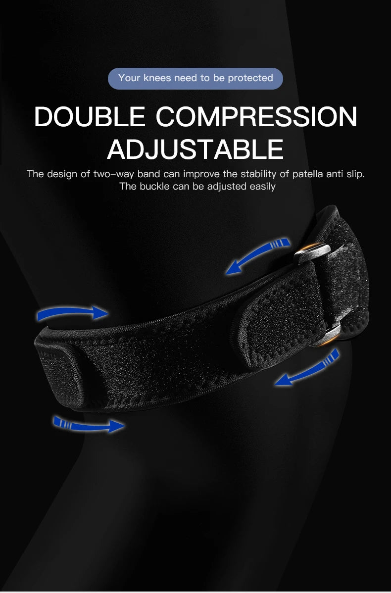 Sports Two-Way Compression Adjustment Patella With Eva Shock Absorption Cycling Running Basketball Meniscus Protection Knee Pads Fury Fits