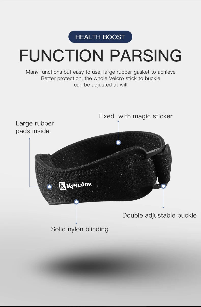 Sports Two-Way Compression Adjustment Patella With Eva Shock Absorption Cycling Running Basketball Meniscus Protection Knee Pads Fury Fits