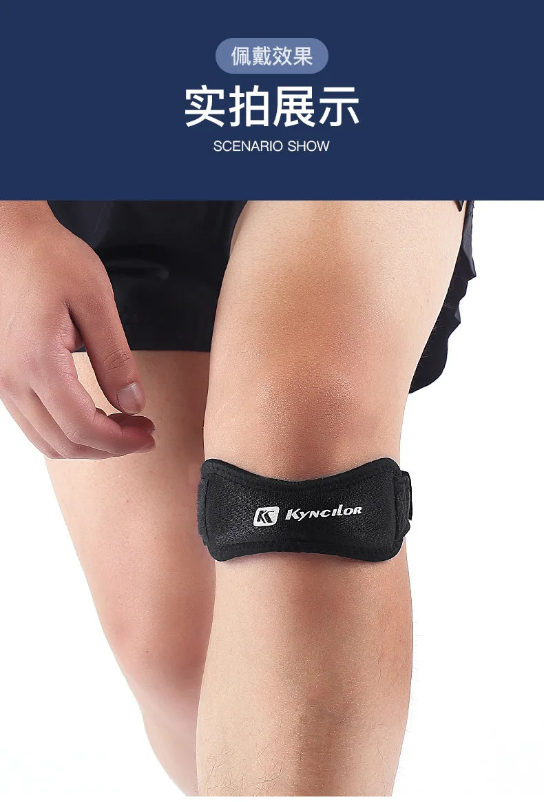 Sports Compression Professional Patella Strap Outdoor Running Fitness Knee Support Special Sleeve for Men Shock Absorption Breat Fury Fits