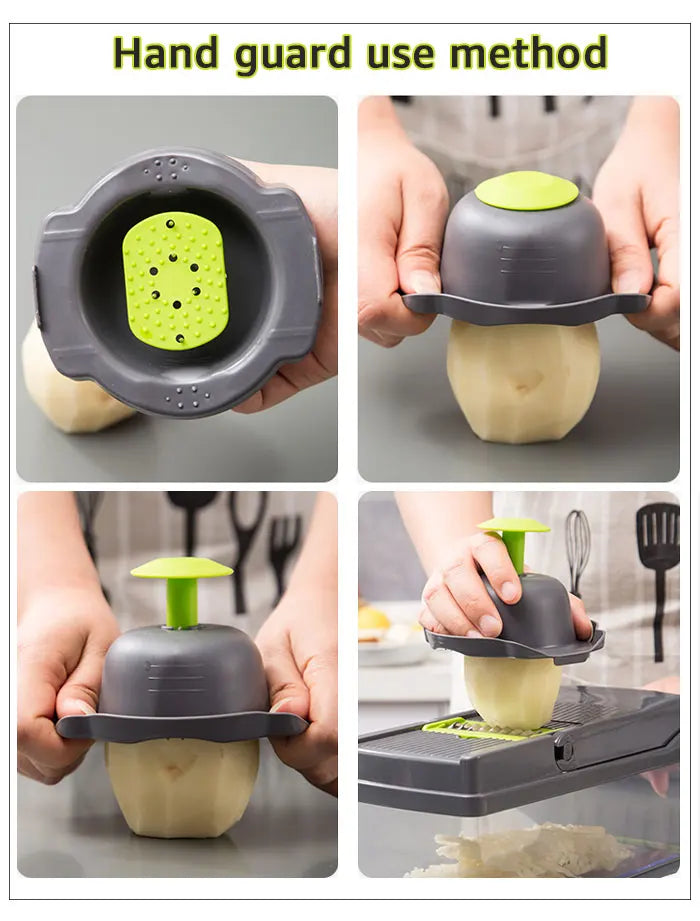 Vegetable Chopper Multifunctional Grater Cutter Kitchen Accessories Manual Fruit Slicer Potatos Shredders Cheese Onions Slicers Fury Fits
