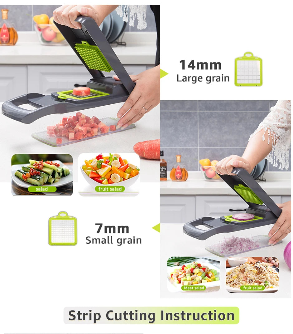 Vegetable Chopper Multifunctional Grater Cutter Kitchen Accessories Manual Fruit Slicer Potatos Shredders Cheese Onions Slicers Fury Fits