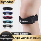 1 Piece Knee Patellar Tendon Knee Support Strape Brace Adjustable Shock Absorption Compression Knee Pad Sleeve for Basketball Fury Fits