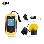 FFC1108-1 Alarm 100M Portable Sonar Fish Finders 45 degrees Sonar Coverage Echo Sounder Alarm Transducer Lake Sea Fishing Fury Fits