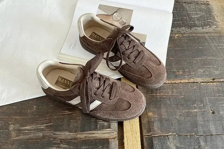 Retro Genuine Leather Flat Shoes for Women