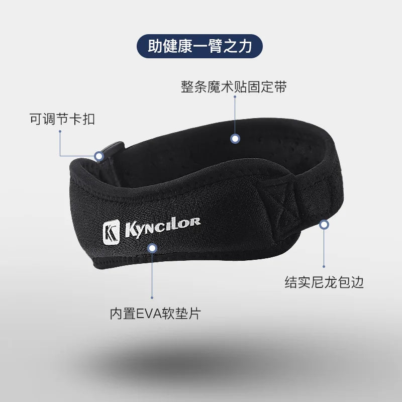Sports Compression Professional Patella Strap Outdoor Running Fitness Knee Support Special Sleeve for Men Shock Absorption Breat Fury Fits