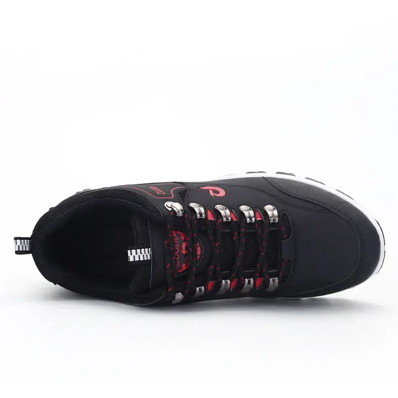 Men's Leather Casual Shoes - Lightweight Tennis & Walking Sneakers