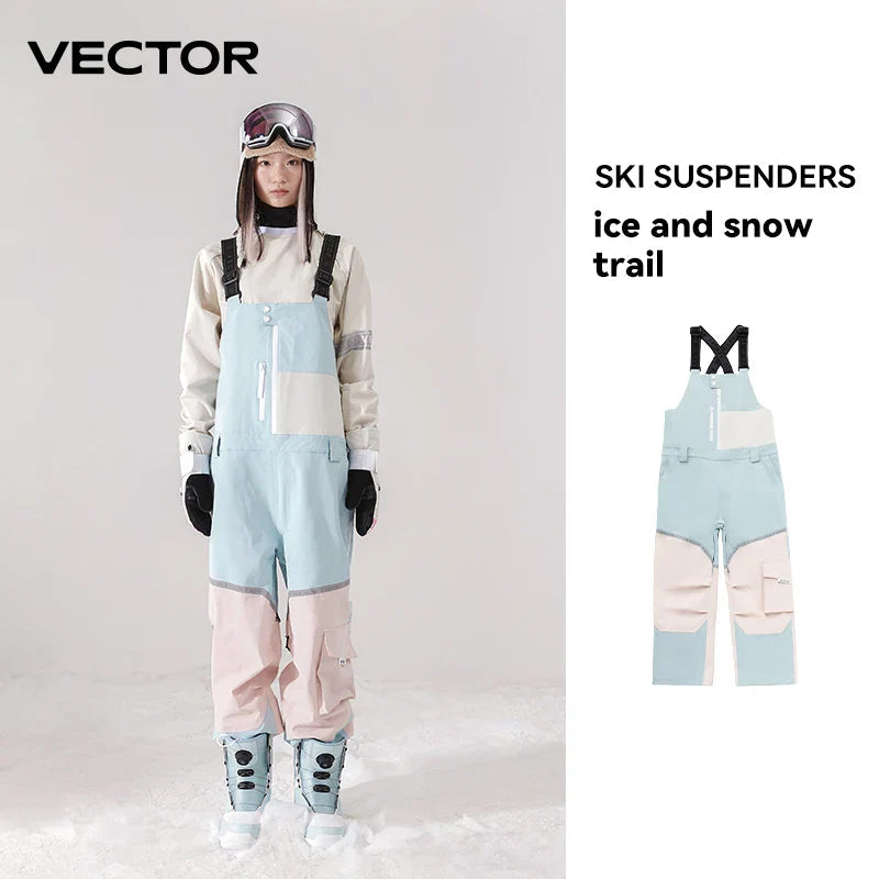 Ski Bib Overalls: Waterproof Snowboard Jumpsuit for Men & Women 24 Hour Sport