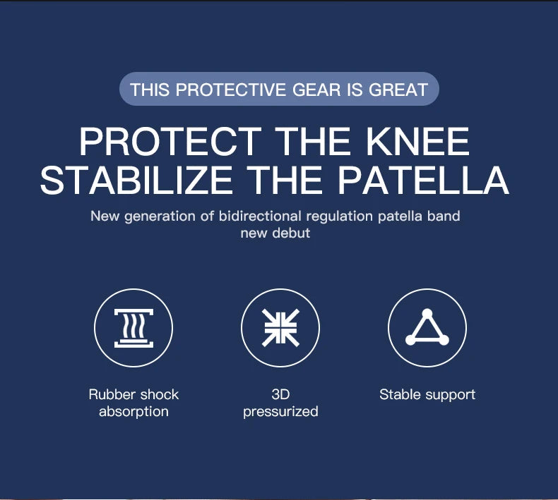 Sports Two-Way Compression Adjustment Patella With Eva Shock Absorption Cycling Running Basketball Meniscus Protection Knee Pads Fury Fits