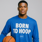 Born To Hoop - Long Sleeve - Blue Bigger Than Basketball