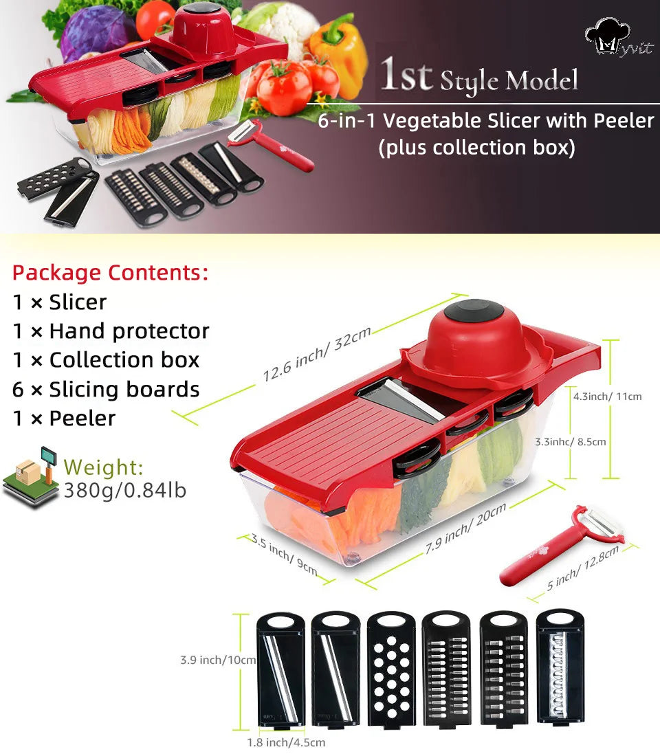 Vegetable Chopper Multifunctional Grater Cutter Kitchen Accessories Manual Fruit Slicer Potatos Shredders Cheese Onions Slicers Fury Fits