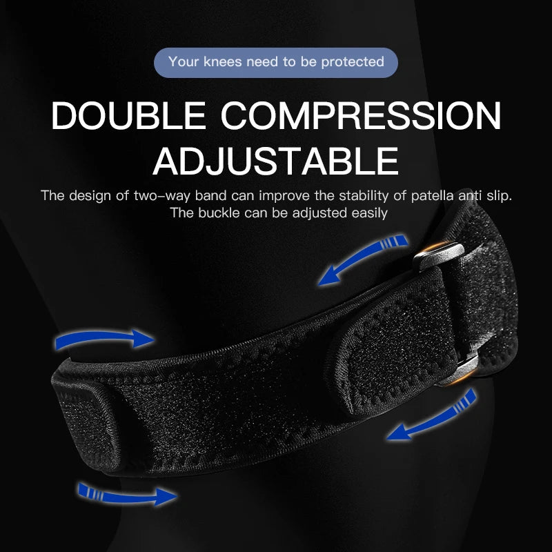 Sports Two-Way Compression Adjustment Patella With Eva Shock Absorption Cycling Running Basketball Meniscus Protection Knee Pads Fury Fits